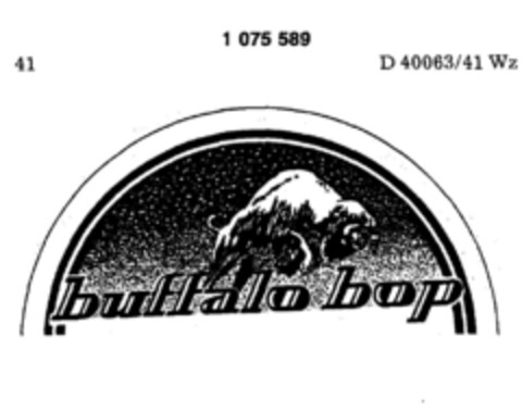 buffalo bop Logo (DPMA, 18.08.1984)