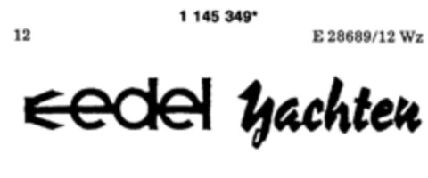 edel Yachten Logo (DPMA, 08.06.1989)