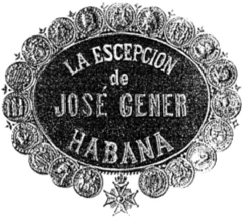 LA ESCEPCION DE JOSE GENER HABANA Logo (DPMA, 06/24/1992)