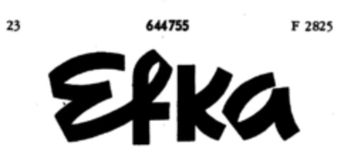Efka Logo (DPMA, 10.10.1952)