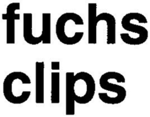 fuchs clips Logo (DPMA, 05/20/1987)