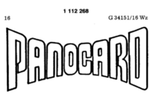 PANOCARD Logo (DPMA, 24.03.1987)