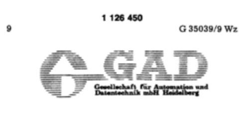 GAD Logo (DPMA, 12/09/1987)