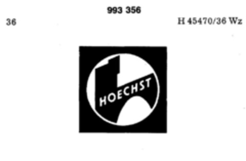 HOECHST Logo (DPMA, 02.04.1979)