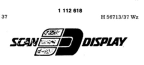 SCAN DISPLAY Logo (DPMA, 01.10.1986)