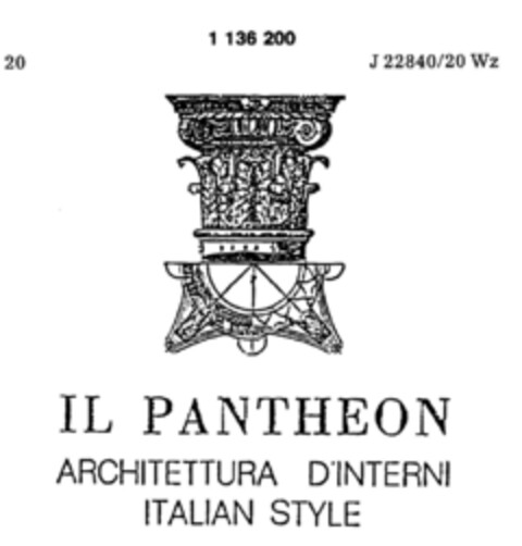 IL PANTHEON Logo (DPMA, 02.04.1988)