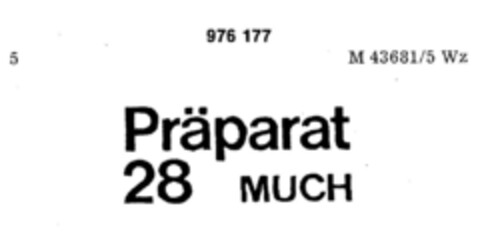 Präparat 28 MUCH Logo (DPMA, 23.09.1977)