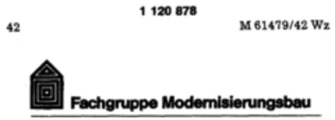 Fachgruppe Modernisierungsbau Logo (DPMA, 25.09.1987)