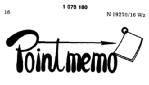 Point memo Logo (DPMA, 09.08.1984)