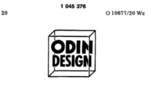 ODIN DESIGN Logo (DPMA, 08.01.1982)