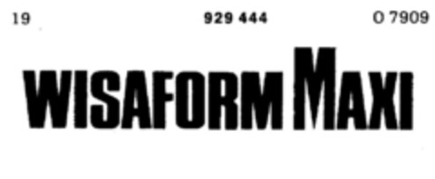 WISAFORM MAXI Logo (DPMA, 06/27/1973)