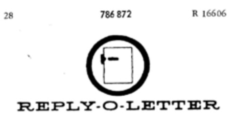 REPLY-O-LETTER Logo (DPMA, 12.10.1962)