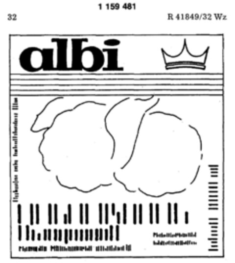 albi Logo (DPMA, 03.04.1984)