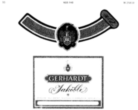 GERHARDT Jaköble Logo (DPMA, 25.07.1974)