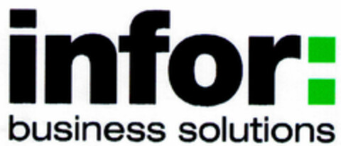 infor: business solutions Logo (DPMA, 02.03.2000)