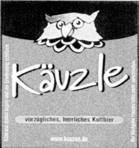 Käuzle vorzügliches, herrliches Kultbier Logo (DPMA, 17.08.2000)