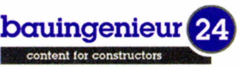 bauingenieur 24 content for constructors Logo (DPMA, 04/19/2001)