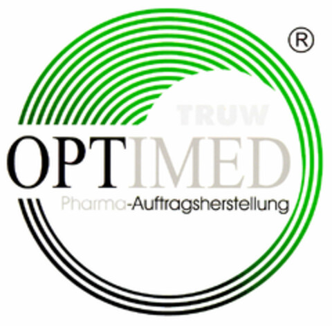 TRUW OPTIMED Pharma-Auftragsherstellung Logo (DPMA, 05/25/2001)