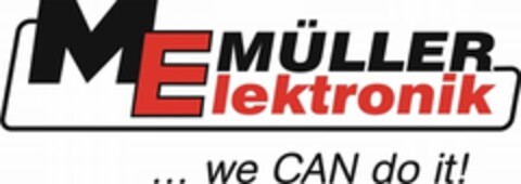 M MÜLLER Elektronik... we CAN do it! Logo (DPMA, 04.11.2009)