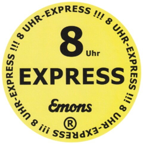 8 Uhr EXPRESS Emons Logo (DPMA, 02/21/2013)