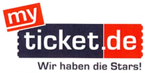 my ticket.de Wir haben die Stars! Logo (DPMA, 24.09.2014)
