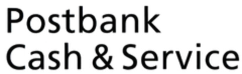 Postbank Cash & Service Logo (DPMA, 22.09.2022)