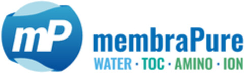 mP membraPure WATER · TOC · AMINO · ION Logo (DPMA, 13.06.2025)