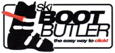 ski BOOT BUTLER the easy way to click! Logo (DPMA, 10/17/2007)