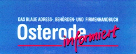 DAS BLAUE Osterode informiert Logo (DPMA, 18.11.1995)