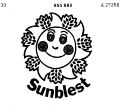 Sunblest Logo (DPMA, 09.08.1975)