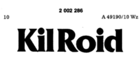 KilRoid Logo (DPMA, 14.11.1990)