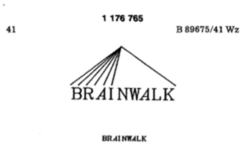BRAINWALK BRAINWALK Logo (DPMA, 04/14/1990)