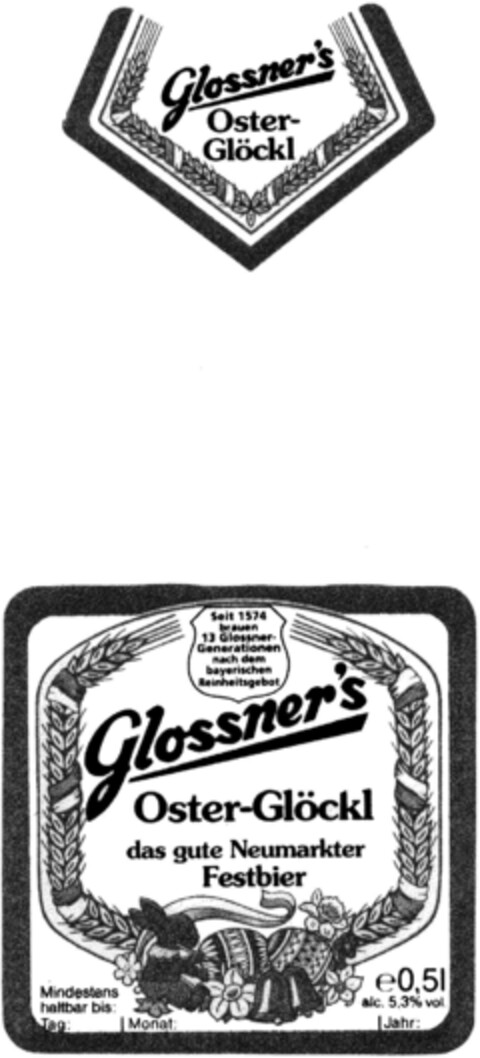 Glossner's Oster-Glöckl Logo (DPMA, 22.04.1993)