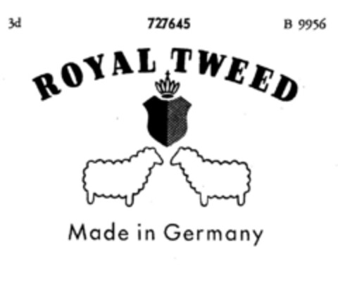 ROYAL TWEED Logo (DPMA, 06.07.1954)