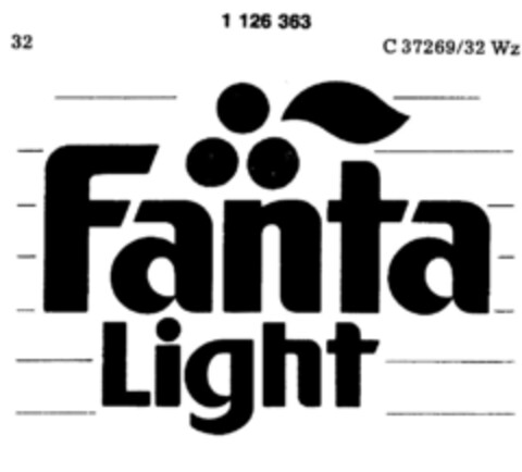 Fanta Light Logo (DPMA, 24.01.1988)