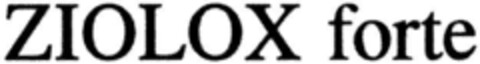 ZIOLOX forte Logo (DPMA, 17.08.1994)