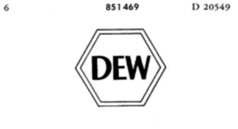 DEW Logo (DPMA, 21.12.1966)