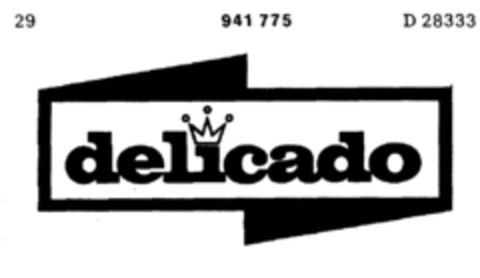 delicado Logo (DPMA, 12/20/1973)