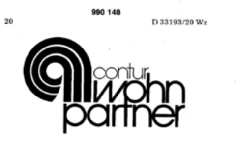 contur wohn partner Logo (DPMA, 15.02.1979)