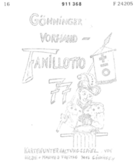 GÖNNINGER VORHAND Logo (DPMA, 31.01.1973)