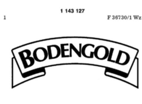 BODENGOLD Logo (DPMA, 17.09.1988)