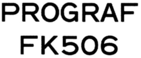 PROGRAF FK506 Logo (DPMA, 17.09.1991)