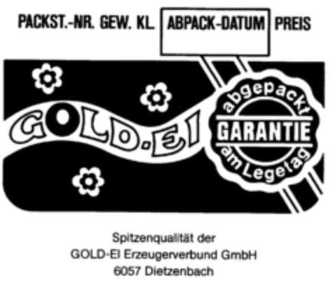 GOLD-EI Logo (DPMA, 06.04.1981)