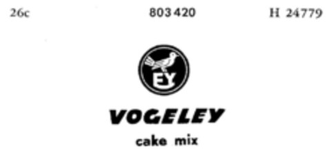 VOGELEY cake mix Logo (DPMA, 31.03.1964)