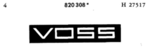 VOSS Logo (DPMA, 14.12.1965)