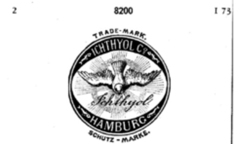 ICHTHYOL Co HAMBURG Logo (DPMA, 30.08.1884)