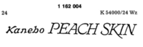 Kanebo PEACH SKIN Logo (DPMA, 16.02.1989)