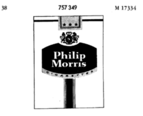 Philip Morris CIGARETTES Logo (DPMA, 23.12.1960)