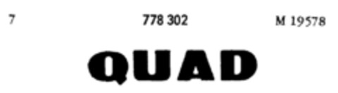 QUAD Logo (DPMA, 08.06.1962)