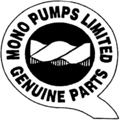 MONO PUMPS LIMITED GENUINE PARTS Logo (DPMA, 15.01.1994)